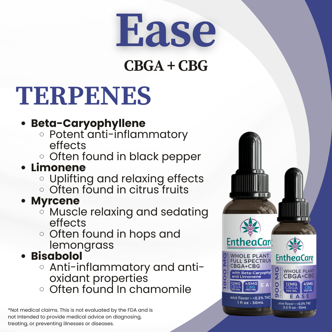 Ease | Whole Plant Full Spectrum CBGA + CBG Oil